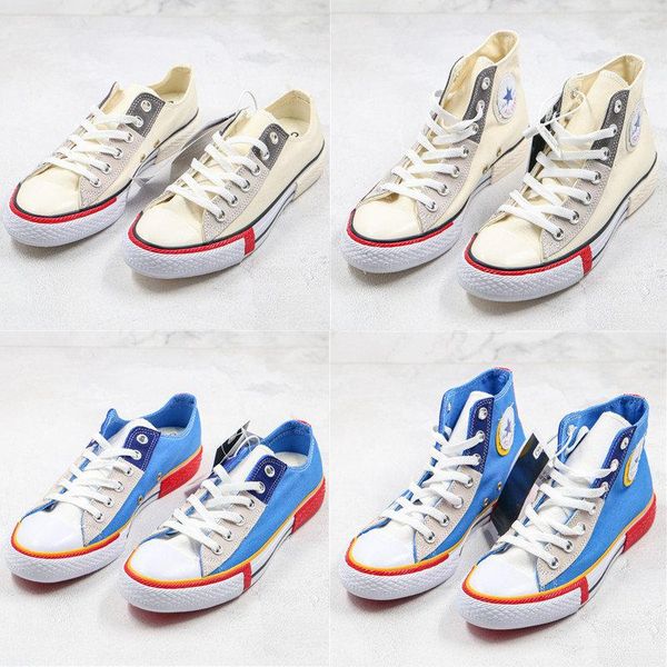 with box new canvas shoes high-color matching chuck 1970s beige gray red blue white low-men women skate shoes, White;red
with box new canvas shoes high-color matching chuck 1970s beige gray red blue white low-men women skate shoes, White;red