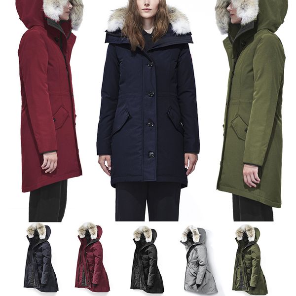 2020 winter rossclair parker coat outdoor canada thick warm goose down jacket goosefeather ladies long section slim hooded down parkas e44, Black
2020 winter rossclair parker coat outdoor canada thick warm goose down jacket goosefeather ladies long section slim hooded down parkas e44, Black