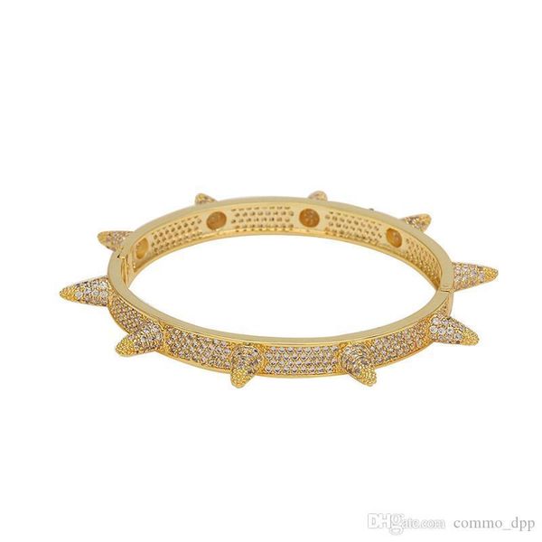 iced out exaggerated rivet punk bracelets mens bling cubic zironia cz gold silver rose gold bangle for women rapper hip hop jewelry, Golden;silver
iced out exaggerated rivet punk bracelets mens bling cubic zironia cz gold silver rose gold bangle for women rapper hip hop jewelry, Golden;silver