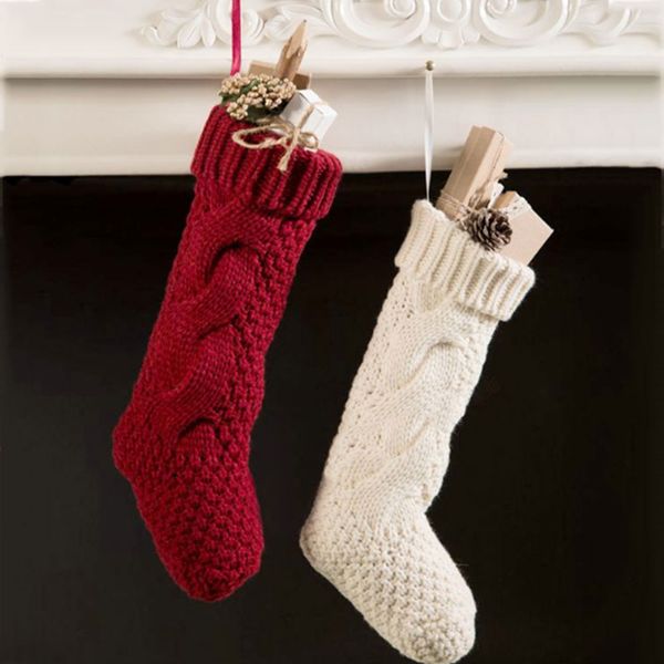 stockings sack candy gift bag party festival presents filler woolen yarn 40.5*13cm new fashion home supplies christmas ornament
stockings sack candy gift bag party festival presents filler woolen yarn 40.5*13cm new fashion home supplies christmas ornament