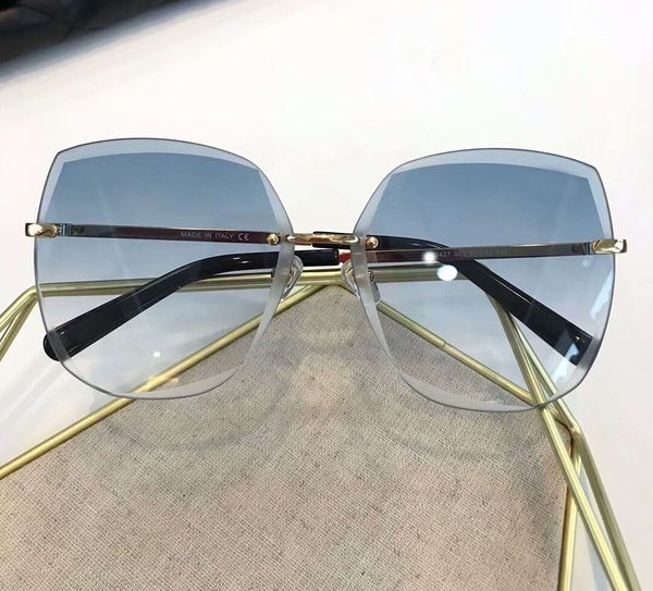 rare frameless square sunglasses blue gradient lenses shades sun glasses 5427 sunglasses for women new with case, White;black
rare frameless square sunglasses blue gradient lenses shades sun glasses 5427 sunglasses for women new with case, White;black
