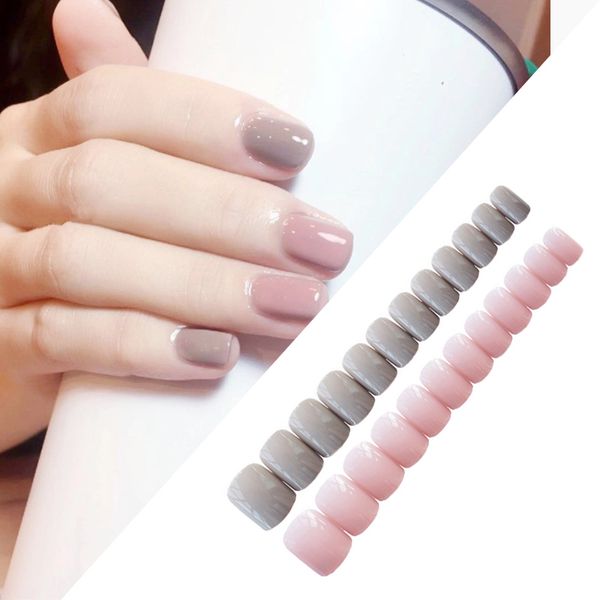 24pcs/set cute sweet light gray powder jumping square head solid color fake nails finished fingernails nail art false nails tips, Red;gold
24pcs/set cute sweet light gray powder jumping square head solid color fake nails finished fingernails nail art false nails tips, Red;gold