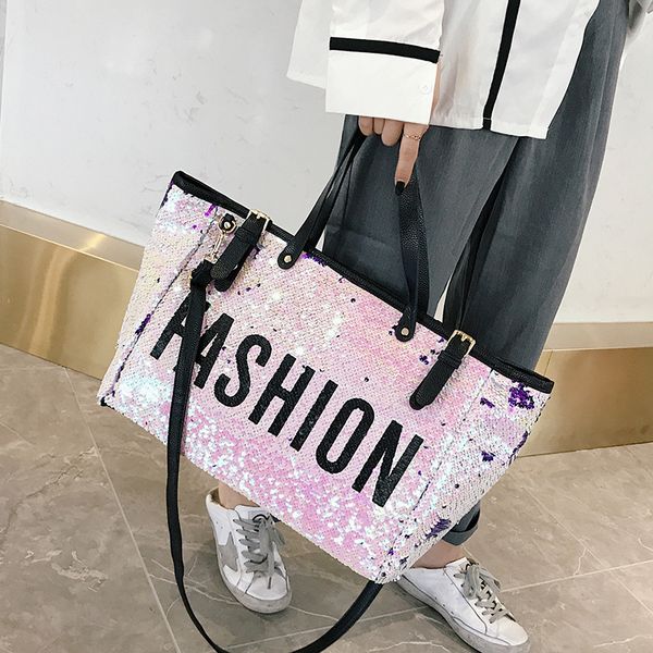 new fashion sequined bag womens cool colorful shoulder messenger bag fashion big bag travel
new fashion sequined bag womens cool colorful shoulder messenger bag fashion big bag travel