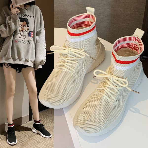 bjakin 2020 women socks sneakers high breathable running shoes beige lace up comfortable sports shoes mesh stylish trainers
bjakin 2020 women socks sneakers high breathable running shoes beige lace up comfortable sports shoes mesh stylish trainers