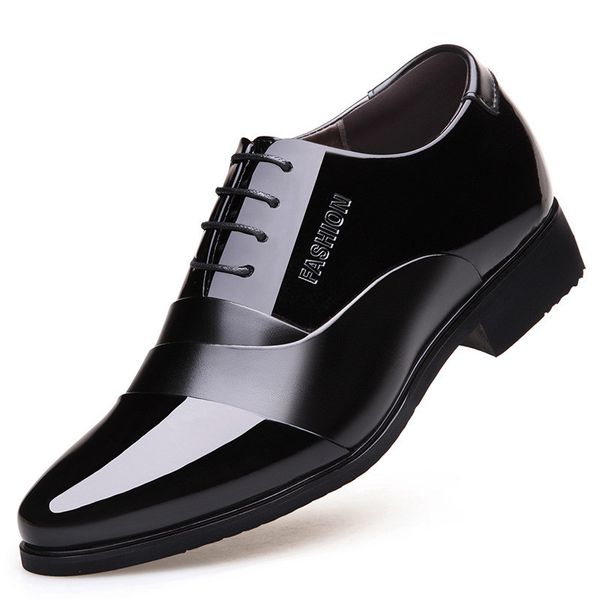 Height increasing 6CM Pointed Toe Formal Men Dress Shoes 2019 Patent Leather Wedding Shoes for Men Elegant Black Leather Shoe
Height increasing 6CM Pointed Toe Formal Men Dress Shoes 2019 Patent Leather Wedding Shoes for Men Elegant Black Leather Shoe