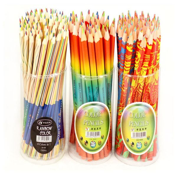 rainbow pencil creative 4 color in 1 pencil triangle wooden color pencil painting pen school office stationery gift, Black;red
rainbow pencil creative 4 color in 1 pencil triangle wooden color pencil painting pen school office stationery gift, Black;red
