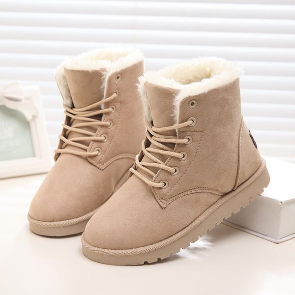 cotton shoes thick snow boots short boots women shoes casual fashion women with cashmere warm flat short tube e20-37, Black
cotton shoes thick snow boots short boots women shoes casual fashion women with cashmere warm flat short tube e20-37, Black