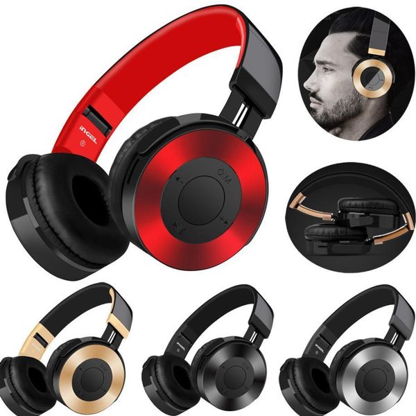 

bluetooth headphones over ear hi-fi wireless headset with mic tf card fm music calling phone call microphone bass stereo