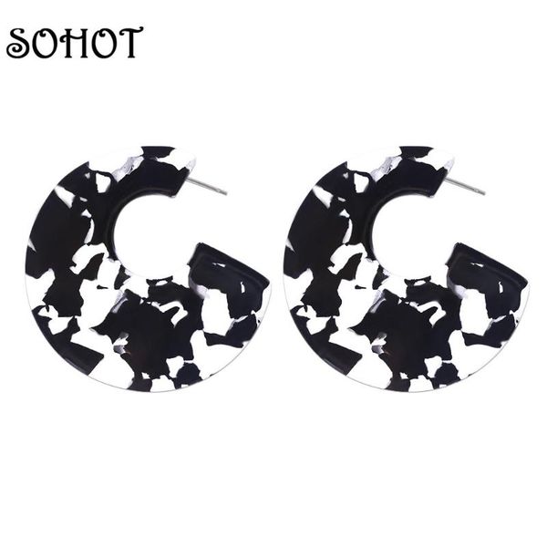so2020 new women c shape acrylic hoop earrings trendy brand ethnic temperament jewelry bijoux for christmas day gift, Golden;silver
so2020 new women c shape acrylic hoop earrings trendy brand ethnic temperament jewelry bijoux for christmas day gift, Golden;silver