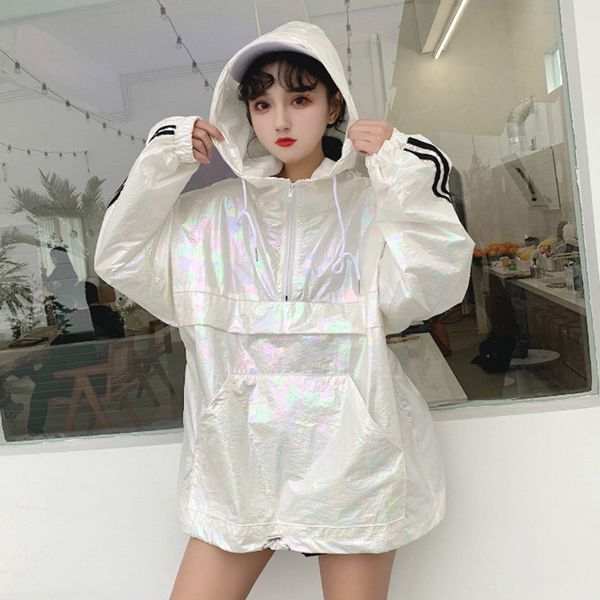 spring harajuku hooded pullover jacket women 2019 fashion loose casual thin korean long sleeve summer sunscreen outwear, Black;brown
spring harajuku hooded pullover jacket women 2019 fashion loose casual thin korean long sleeve summer sunscreen outwear, Black;brown