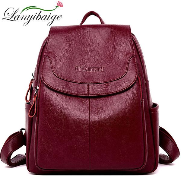 lanyibaige women leather backpacks female shoulder bag ladies bagpack vintage school bags for girls travel back pack sac a dos
lanyibaige women leather backpacks female shoulder bag ladies bagpack vintage school bags for girls travel back pack sac a dos