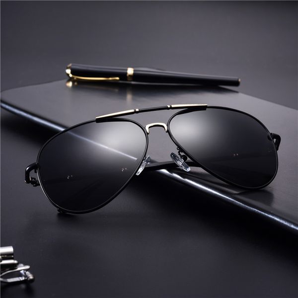 brand pilot polarized sunglasses men new fashion eyes protect sun glasses with accessories driving goggles uv400 fml, White;black 
brand pilot polarized sunglasses men new fashion eyes protect sun glasses with accessories driving goggles uv400 fml, White;black