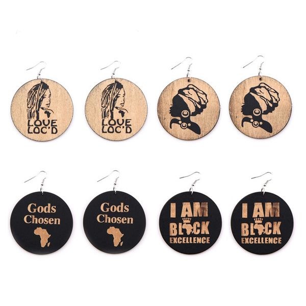 wholesale geometric round wooden pendant earrings print african head portrait letter charming eardrop ear hooked for women girls jewelry, Silver
wholesale geometric round wooden pendant earrings print african head portrait letter charming eardrop ear hooked for women girls jewelry, Silver