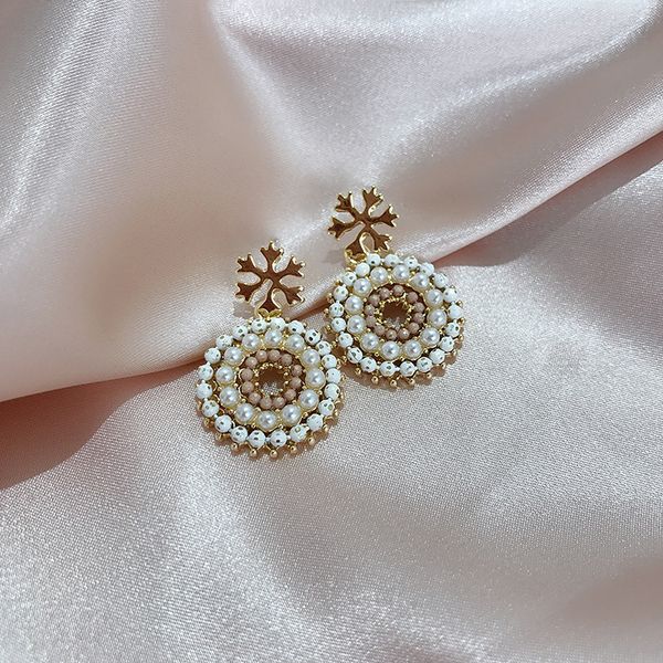 south korea dongdaemun celebrity style earrings women's immortal elegant snowflake circle pearl earrings versatile fashion new y, Silver
south korea dongdaemun celebrity style earrings women's immortal elegant snowflake circle pearl earrings versatile fashion new y, Silver