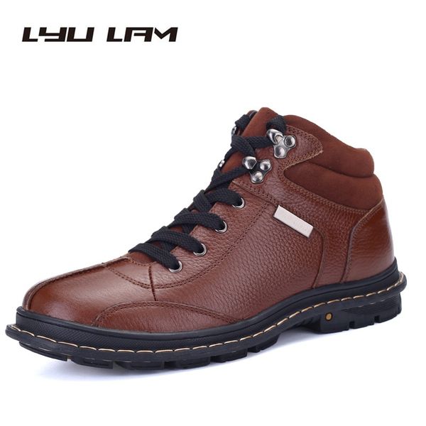big size 38-47 add plush winter men warm ankle boot comfortable cowhide casual shoes genuine leather waterproof snow boots, Black
big size 38-47 add plush winter men warm ankle boot comfortable cowhide casual shoes genuine leather waterproof snow boots, Black