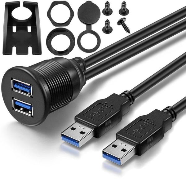 usb 2.0 port male to female extension cable waterproof flush mount dual usb dock adapter dashboard pan for car motorcycle
usb 2.0 port male to female extension cable waterproof flush mount dual usb dock adapter dashboard pan for car motorcycle