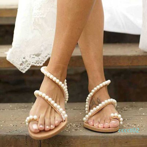 shujin women sandals summer shoes flat pearl sandals comfortable string bead slippers women casual size 35 - 43, Black
shujin women sandals summer shoes flat pearl sandals comfortable string bead slippers women casual size 35 - 43, Black