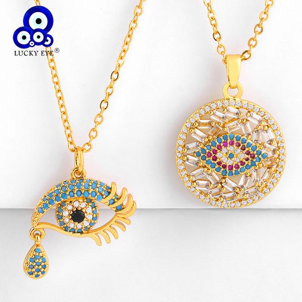 lucky eye micro pave turkish evil eye necklace gold color chain blue zircon pendant necklace jewelry gift for women female le269, Silver
lucky eye micro pave turkish evil eye necklace gold color chain blue zircon pendant necklace jewelry gift for women female le269, Silver