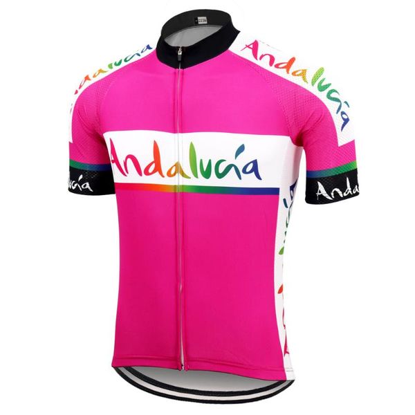 spain pink cycling jersey ropa ciclismo men short sleeve jersey ciclismo bike clothing triathlon bicycle clothes mtb, Black;red
spain pink cycling jersey ropa ciclismo men short sleeve jersey ciclismo bike clothing triathlon bicycle clothes mtb, Black;red