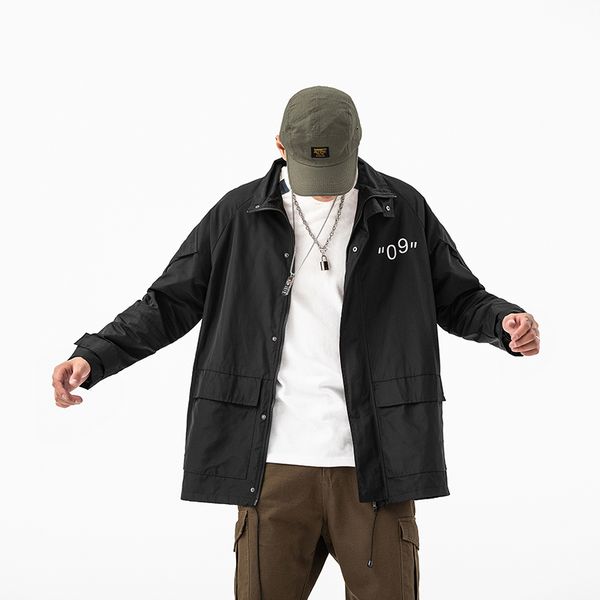 men's jacket 2019 autumn and winter new tooling jacket hooded japanese loose youth personality fashion men's clothing, Black;brown
men's jacket 2019 autumn and winter new tooling jacket hooded japanese loose youth personality fashion men's clothing, Black;brown