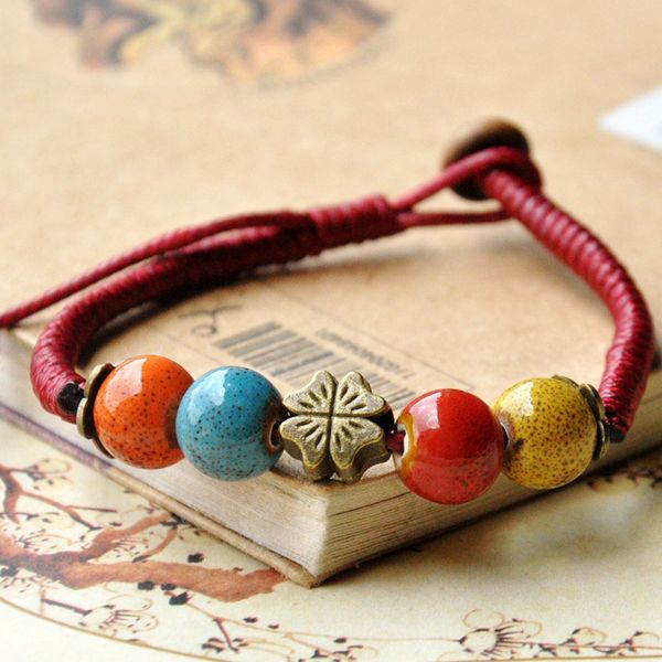 fashion charm ceramics round beads ethnic style multicolor bracelet original design bangle hand knitted amulet jewelry gifts, Golden;silver
fashion charm ceramics round beads ethnic style multicolor bracelet original design bangle hand knitted amulet jewelry gifts, Golden;silver