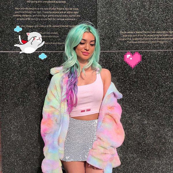 women's rainbow plush fleece jackets colorful artificial wool collar long sleeved zipper thicken teddy jacket chaqueta mujer, Black;brown
women's rainbow plush fleece jackets colorful artificial wool collar long sleeved zipper thicken teddy jacket chaqueta mujer, Black;brown