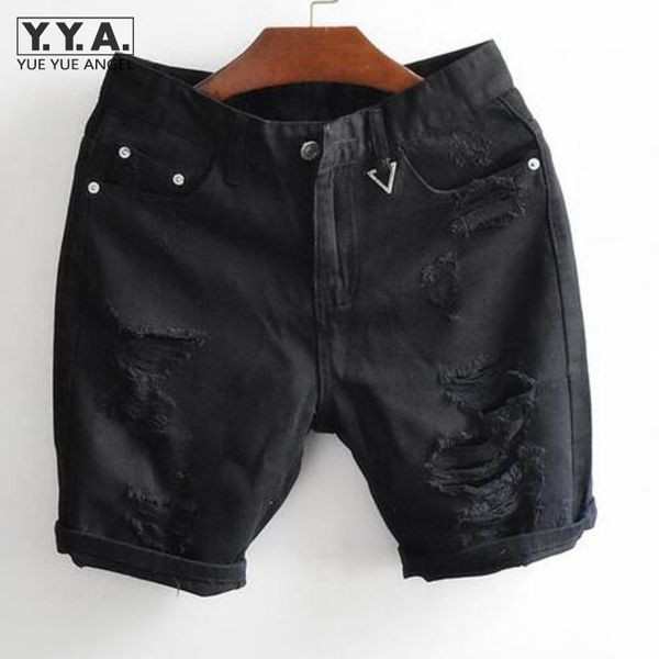 brand vintage mens summer denim shorts black white classic trousers big hole cotton shorts knee length jeans ing, Blue
brand vintage mens summer denim shorts black white classic trousers big hole cotton shorts knee length jeans ing, Blue