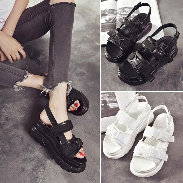 2020 new women platform sandals ladies wedge high heels buckle leather summer shoes omen sandals outdoor cool platform shoes, Black
2020 new women platform sandals ladies wedge high heels buckle leather summer shoes omen sandals outdoor cool platform shoes, Black