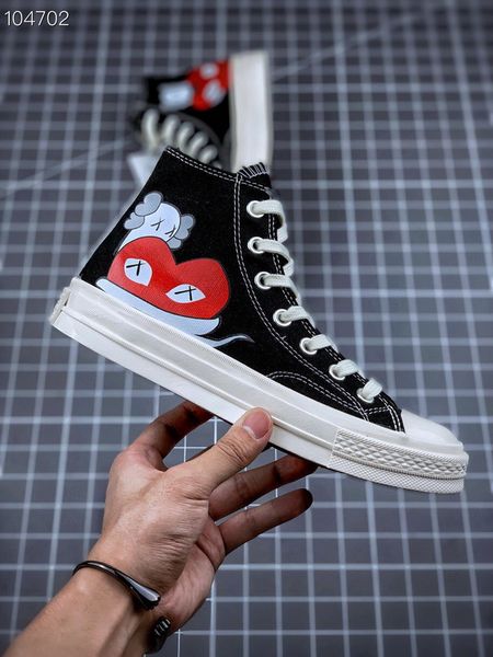 fashion commes des garcons 1970 love heart eyes canvas shoes classic 1970s shoes casual high low skate training sneakers 35-44, Black
fashion commes des garcons 1970 love heart eyes canvas shoes classic 1970s shoes casual high low skate training sneakers 35-44, Black