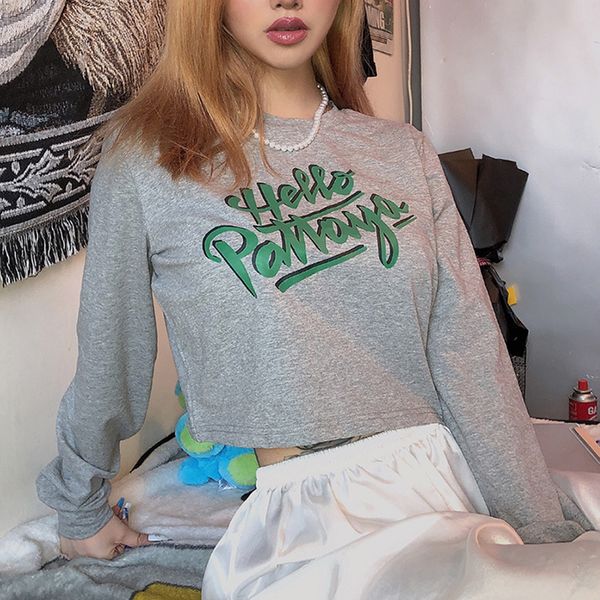 women autumn winter solid color long sleeve crop women pullover grey colorcoat winter loose fleece thick knit sweatshirts, Black
women autumn winter solid color long sleeve crop women pullover grey colorcoat winter loose fleece thick knit sweatshirts, Black