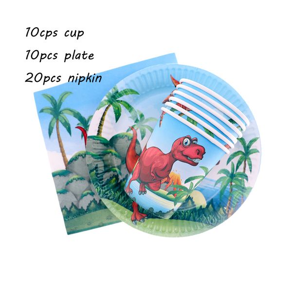 40pcs /lot dispossable set tableware dinosaur theme paper plate happy birthday party decoration party kids favor supplieslies
40pcs /lot dispossable set tableware dinosaur theme paper plate happy birthday party decoration party kids favor supplieslies