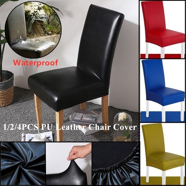 1/2/4pcs pu leather fabric material pure color chair cover waterproof dining seat chair covers l banquet seat covers
1/2/4pcs pu leather fabric material pure color chair cover waterproof dining seat chair covers l banquet seat covers