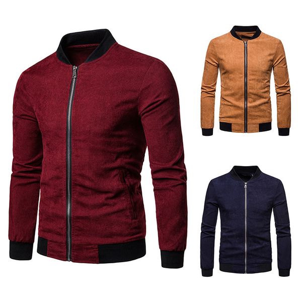 2018 осень зима новый стиль молодежь мужчины повседневная solid color стенд воротник вельвет baseball jacket, Black
2018 осень зима новый стиль молодежь мужчины повседневная solid color стенд воротник вельвет baseball jacket, Black