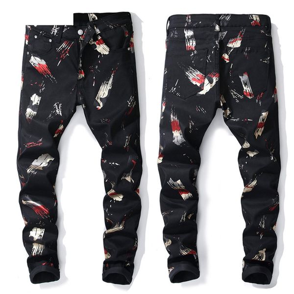 new warm denim jeans pants 2019 spring and summer men's casual pants trend printed pocket jeans 19may22, Black
new warm denim jeans pants 2019 spring and summer men's casual pants trend printed pocket jeans 19may22, Black