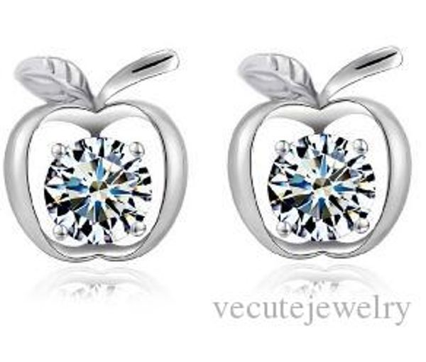 wholesale 925 silver plated copper white crystal apple earrings for women rhinestone stud earrings earrings wedding jewelry, Golden;silver
wholesale 925 silver plated copper white crystal apple earrings for women rhinestone stud earrings earrings wedding jewelry, Golden;silver