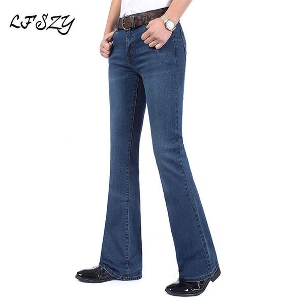 jeans men 2019 new men's dark blue jeans large size elastic flare pants men's micro pants slim more sizes 26-38 40
jeans men 2019 new men's dark blue jeans large size elastic flare pants men's micro pants slim more sizes 26-38 40