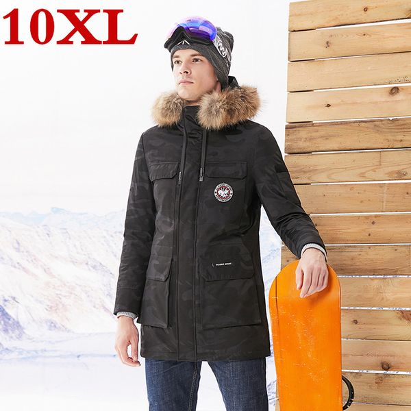 big size white duck down men's plus fertilizer down jacket 10xl 9xl jacket extra large long fur collar parka woman, Black
big size white duck down men's plus fertilizer down jacket 10xl 9xl jacket extra large long fur collar parka woman, Black