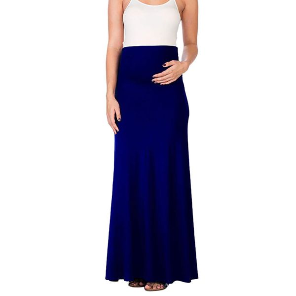 ladies maternity pregnant plain solid color skirt long maxi high waist casual, Black
ladies maternity pregnant plain solid color skirt long maxi high waist casual, Black