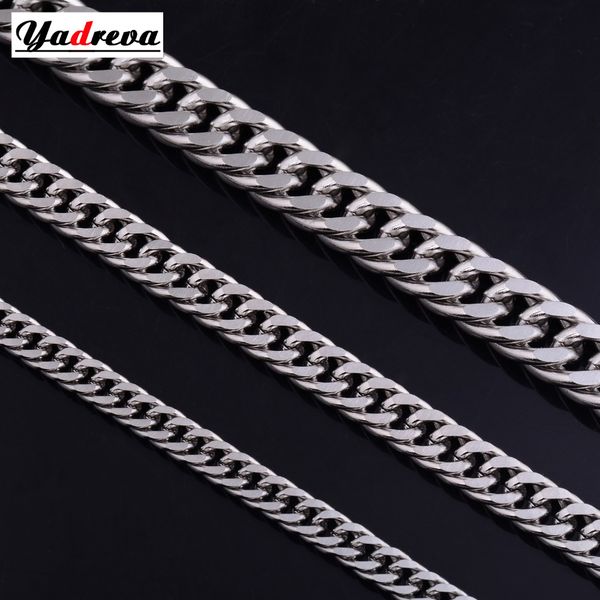 stainless steel gold sliver necklace waterproof men woman cuban curb link chain stainless steel jewelry 5mm-6mm-9mm widthes vari, Silver
stainless steel gold sliver necklace waterproof men woman cuban curb link chain stainless steel jewelry 5mm-6mm-9mm widthes vari, Silver