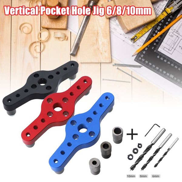vertical pocket hole jig 6/8/10mm woodworking drilling locator wood dowelling self centering drill guide kit hole puncher
vertical pocket hole jig 6/8/10mm woodworking drilling locator wood dowelling self centering drill guide kit hole puncher