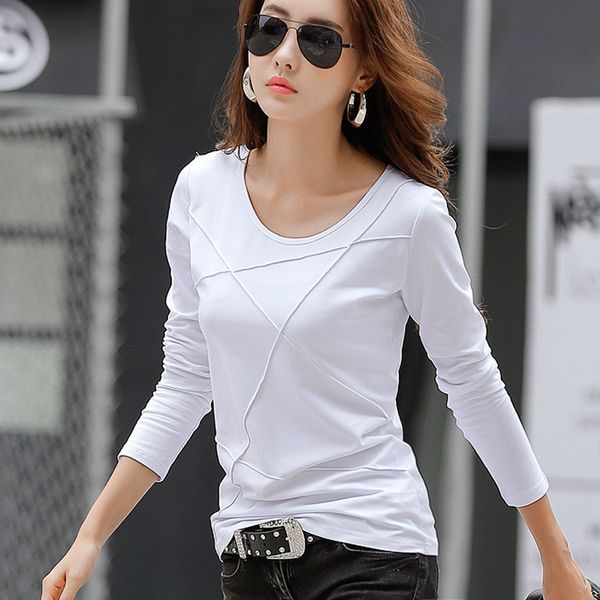 women designer shirts womens designer autumn new women tee t shirt femme slim long sleeve cotton t shirt high quality, White
women designer shirts womens designer autumn new women tee t shirt femme slim long sleeve cotton t shirt high quality, White