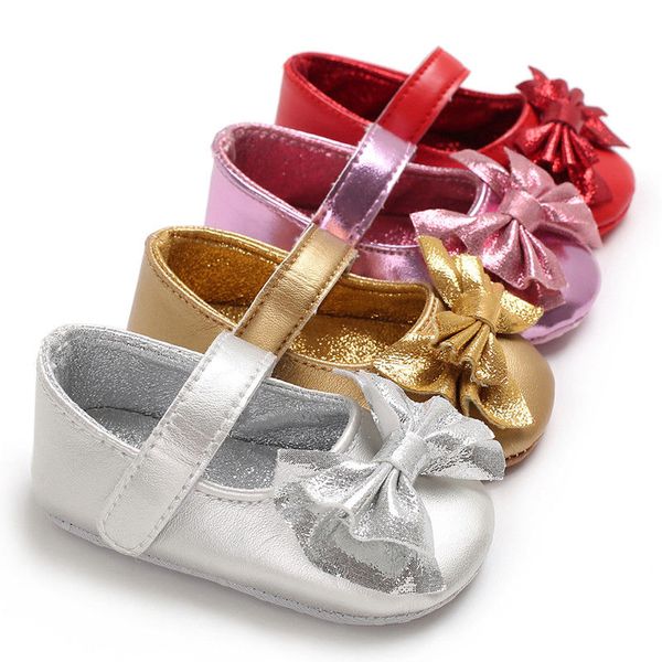 

2018 brand toddler baby shoes newborn kid girls soft soled princess crib shoes prewalker baby 0-18m