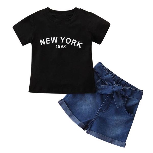 letter children clothes for girls fashion summer short sleeve +denim shorts outfits clothes kids outfits ropa niña, White
letter children clothes for girls fashion summer short sleeve +denim shorts outfits clothes kids outfits ropa niña, White