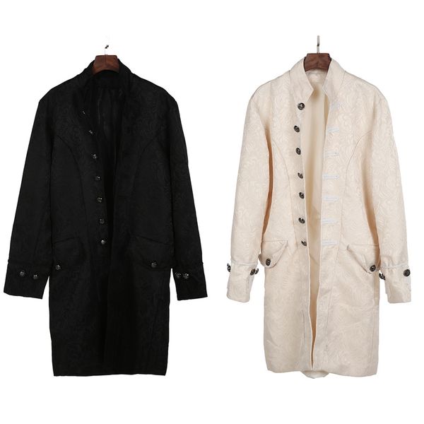 men's coat fashion steampunk vintage tailcoat jacket gothic victorian print coat tailcoat jacket frock, Black
men's coat fashion steampunk vintage tailcoat jacket gothic victorian print coat tailcoat jacket frock, Black