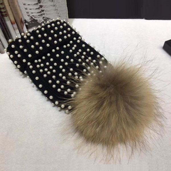 winter women's nature raccoon fur pom pom knitted beanies rhinestone beads pearl skullies girls real fur knit caps bonnet hat, Blue;gray
winter women's nature raccoon fur pom pom knitted beanies rhinestone beads pearl skullies girls real fur knit caps bonnet hat, Blue;gray