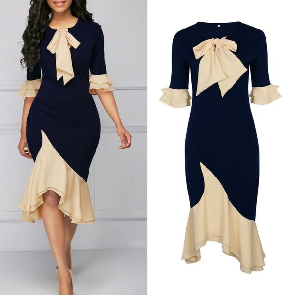elegant women bowknot o neck formal multiway dress office lady business work party ruffled stitching tunic pencil dress vestido, Black;gray
elegant women bowknot o neck formal multiway dress office lady business work party ruffled stitching tunic pencil dress vestido, Black;gray
