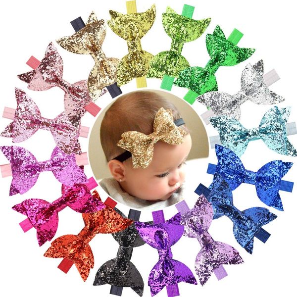 15 Pcs Baby Girls Headbands Big Glitter Sequins 4" Hair Bows Soft Bands for Infant Newborn and Toddlers
15 Pcs Baby Girls Headbands Big Glitter Sequins 4" Hair Bows Soft Bands for Infant Newborn and Toddlers