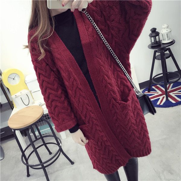 2019 women cardigans of the big sizes v- neck lady sweater long sleeve casual loose knitted, White
2019 women cardigans of the big sizes v- neck lady sweater long sleeve casual loose knitted, White