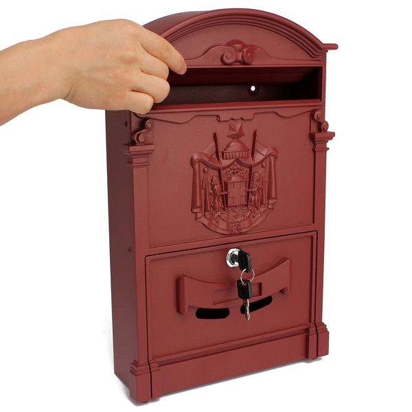 3 цвет ретро mailbox villas post box европейский блокируемые открытый стенгазету коробки безопасный letterbox garden home decoration
3 цвет ретро mailbox villas post box европейский блокируемые открытый стенгазету коробки безопасный letterbox garden home decoration