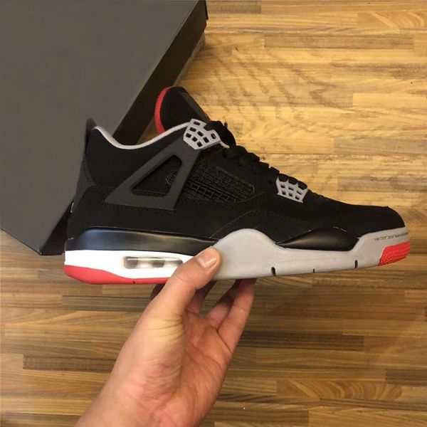 air authentic 4 bred og basketball shoes men black cement grey summit white fire red suede trainers sneakers with original box us 7-13
air authentic 4 bred og basketball shoes men black cement grey summit white fire red suede trainers sneakers with original box us 7-13